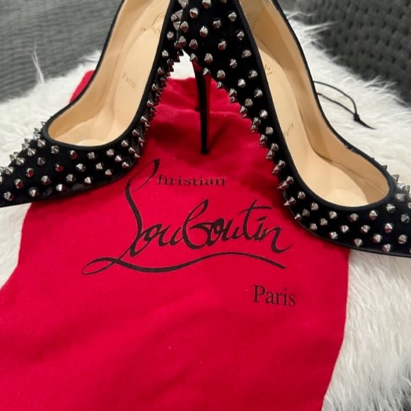 Christian Louboutin Pigalle Spikes Heels - Picture 5 of 6